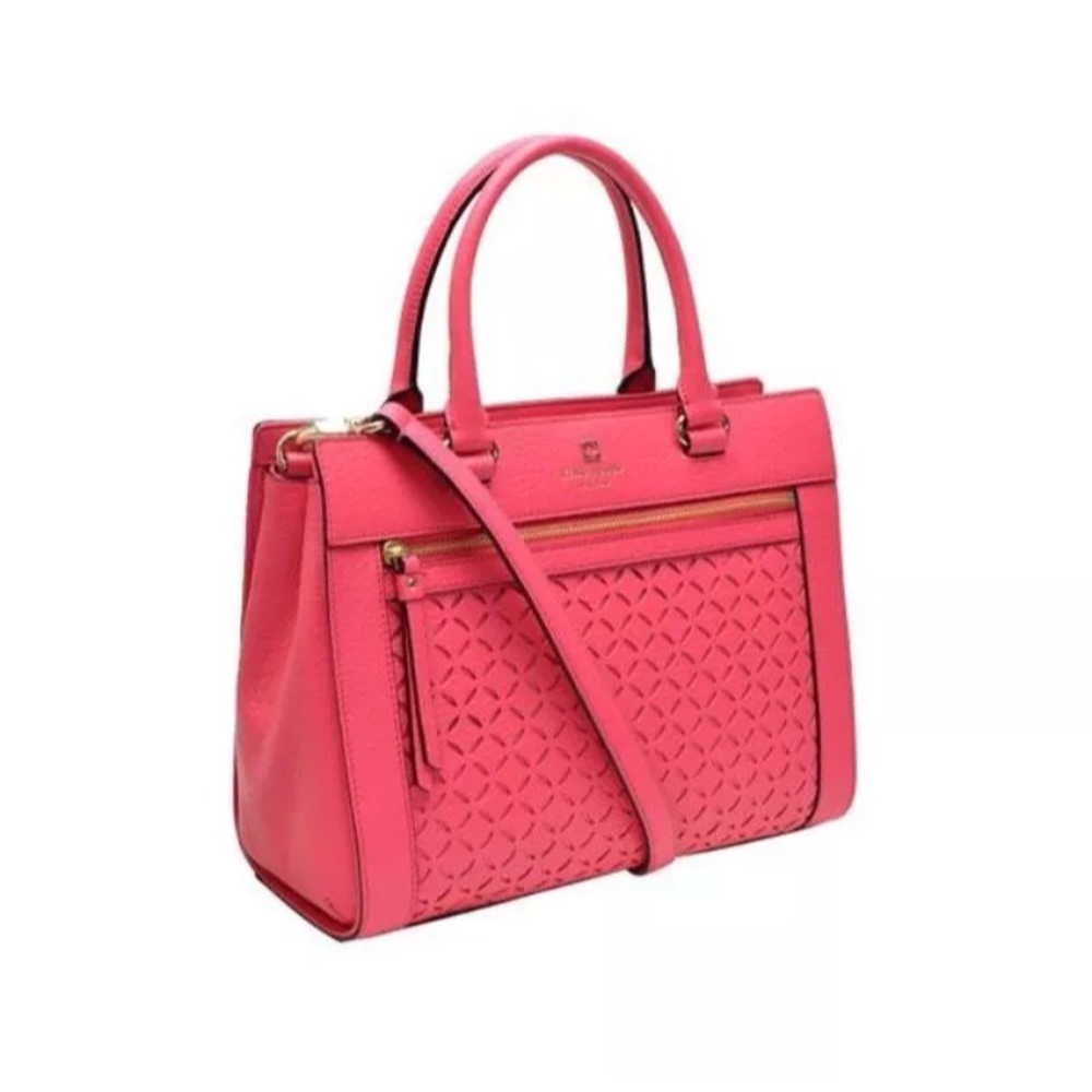 Kate Spade Romy Perri Lane Leather Tote Pink NWT